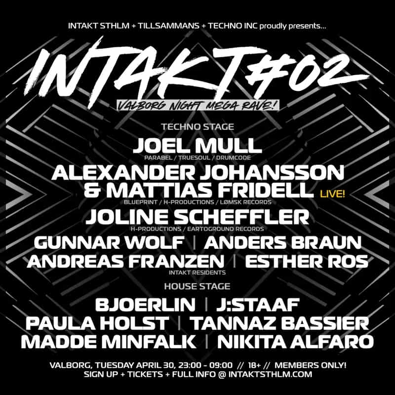 Image of event INTAKT #02: Valborg Warehouse Bonanza by Junkyard venue in Stockholm