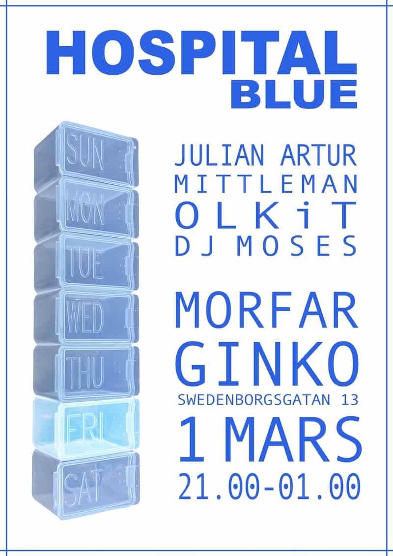 Image of event Hospital Blue at Morfar Ginko by Morfar Ginko venue in Stockholm