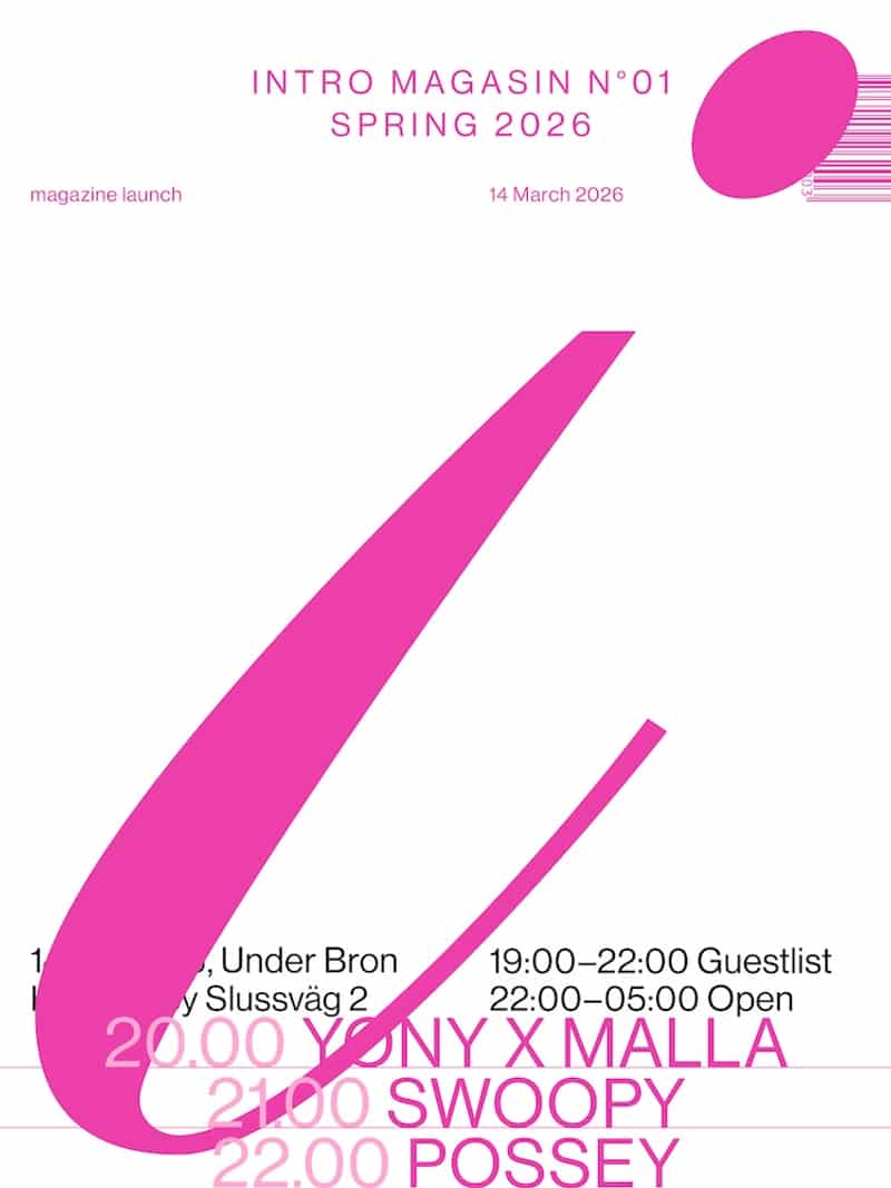Image of event INTRO MAGASIN N°01 Magazine Launch by Under Bron venue in Stockholm
