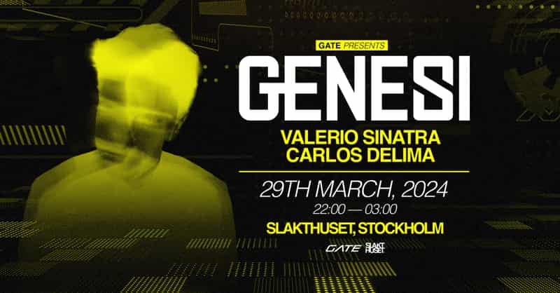 Image of event Gate presents GENESI - Thats how it started by Slakthuset venue in Stockholm
