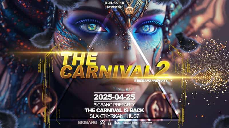 Image of event The Carnival Big Bang Preparty by SLAKTKYRKAN venue in Stockholm