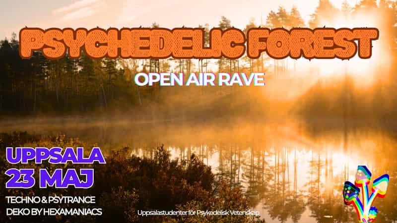 Image of event Psychedelic Forest by Location announced same day venue in Stockholm Image of event Psychedelic Forest by Location announced same day venue in Stockholm