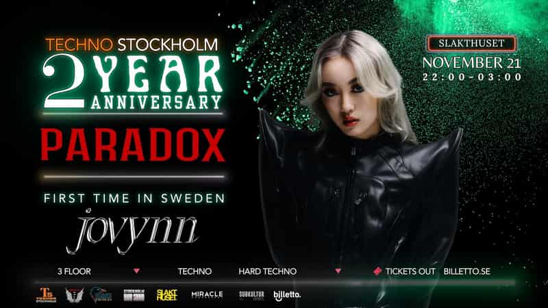 Image of event PARADOX Techno Stockholm 2 YEAR ANNIVERSARY by Slakthuset venue in Stockholm Image of event PARADOX Techno Stockholm 2 YEAR ANNIVERSARY by Slakthuset venue in Stockholm