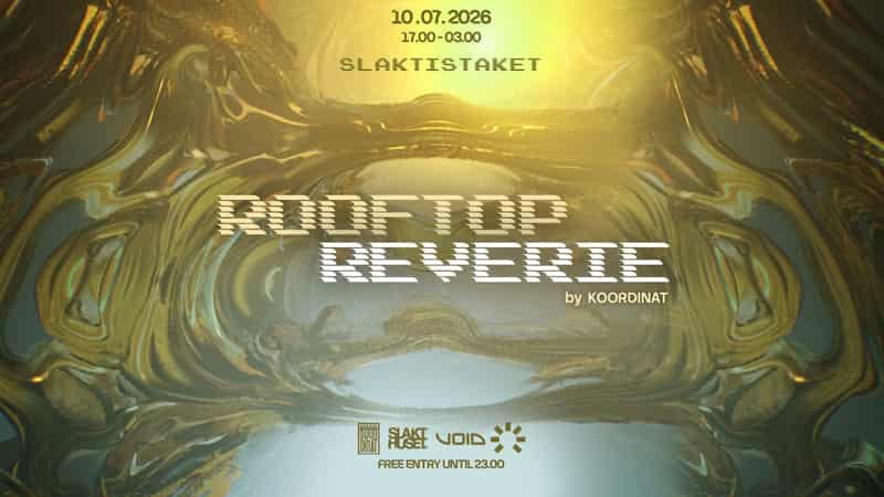 Image of event Rooftop Reverie w/ Jessie Grankvist & Psykoterapi by Slakthuset venue in Stockholm Image of event Rooftop Reverie w/ Jessie Grankvist & Psykoterapi by Slakthuset venue in Stockholm