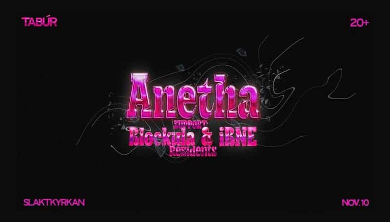 Image of event Anetha X Blockula by STOCKHOLM, SLAKTKYRKAN venue in Stockholm