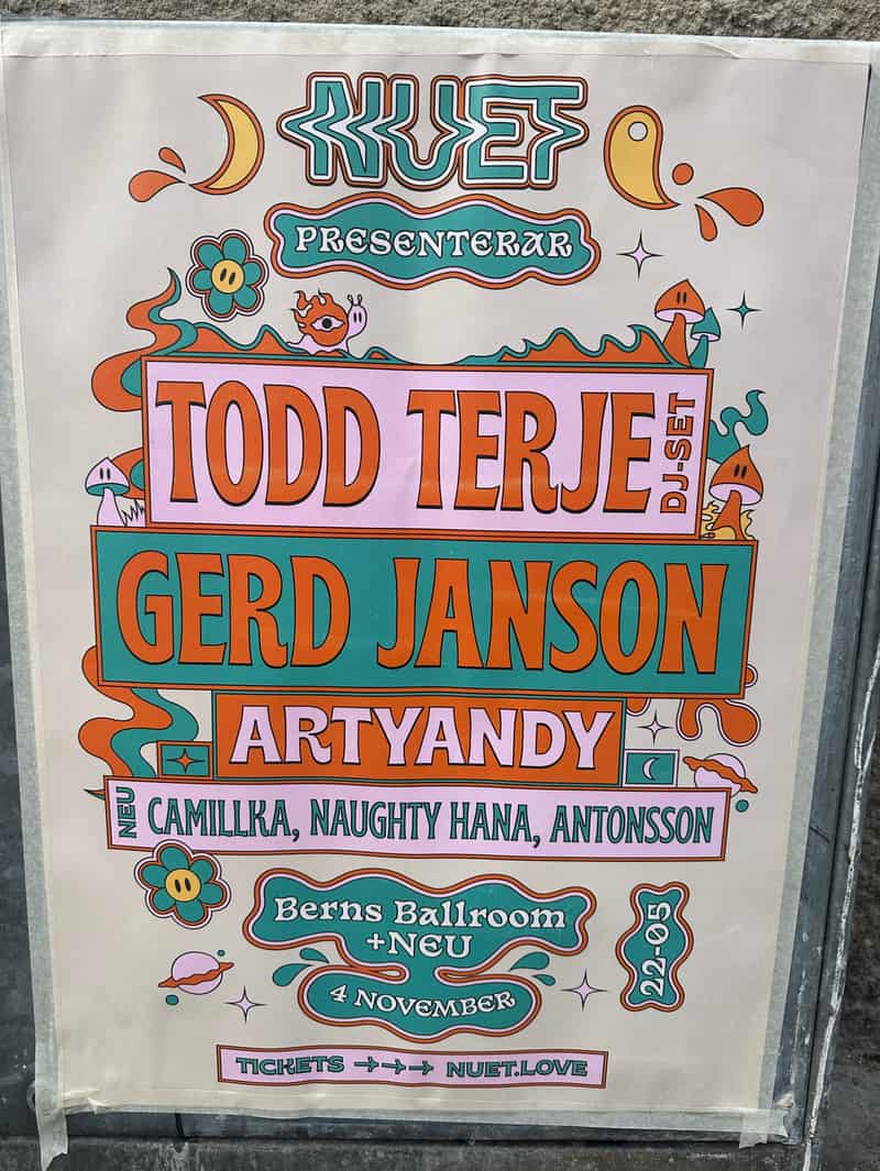 Image of event todd terje at Berns by Berns venue in Stockholm